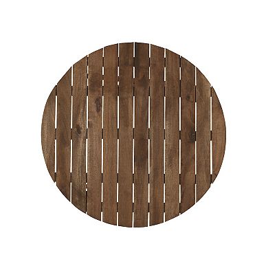Linon Scooped Seat Table Stool