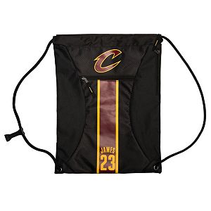 Forever Collectibles Cleveland Cavaliers LeBron James Striped Drawstring Backpack