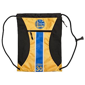 Forever Collectibles Golden State Warriors Stephen Curry Striped Drawstring Backpack