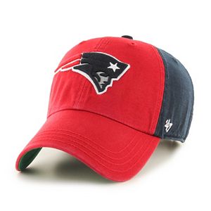 Adult '47 Brand New England Patriots Flag Staff Clean Up Adjustable Cap