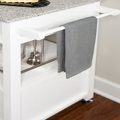 Linon Cameron Rolling Kitchen Cart