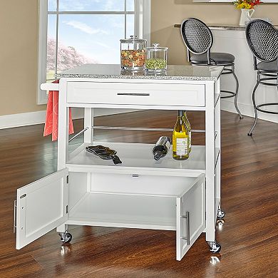 Linon Cameron Rolling Kitchen Cart