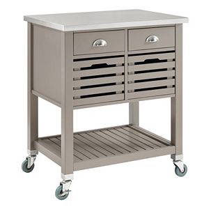 Linon Robbin Rolling Kitchen Cart