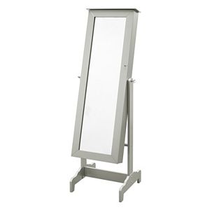 Linon Harper Cheval Floor Mirror Jewelry Armoire