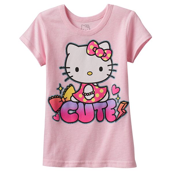 Girls 4 7 Hello Kitty Cute Graphic Tee