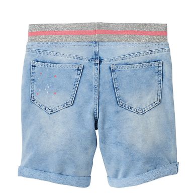 Girls 7-16 & Plus Size SO® Metallic Ribbed Waist Bermuda Shorts 