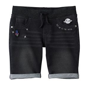 Girls 7-16 & Plus Size SO® Metallic Ribbed Waist Bermuda Shorts