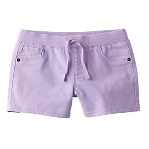 Girls 7-16 SO® Ribbed Waist Lavender Shorts