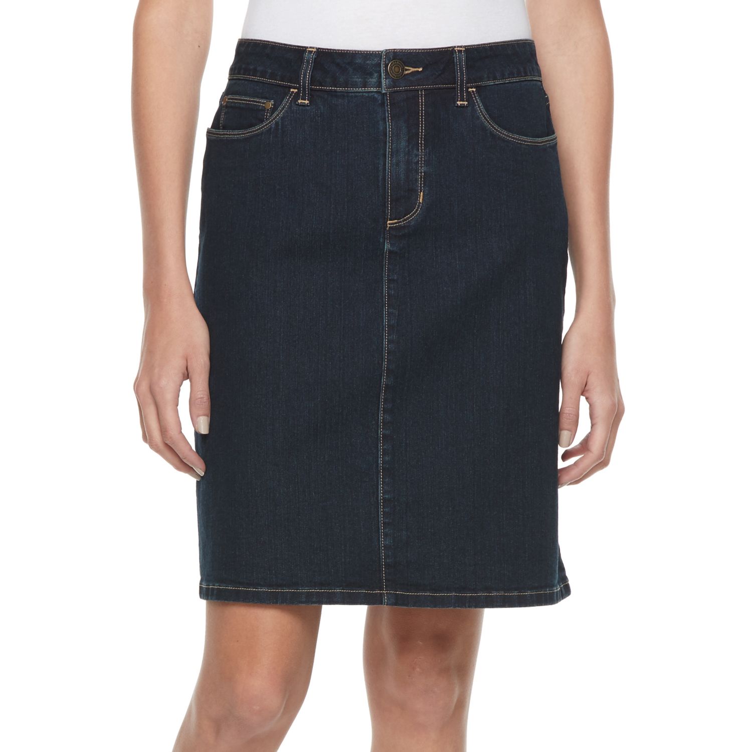 kohls jean skirt