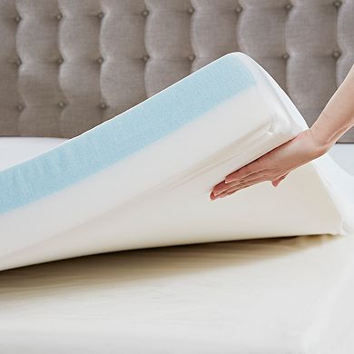 Flexapedic by Sleep Philosophy 4-Inch Memory Foam Mattress Topper