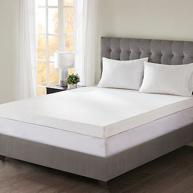 Flexapedic by Sleep Philosophy 4-Inch Memory Foam Mattress Topper