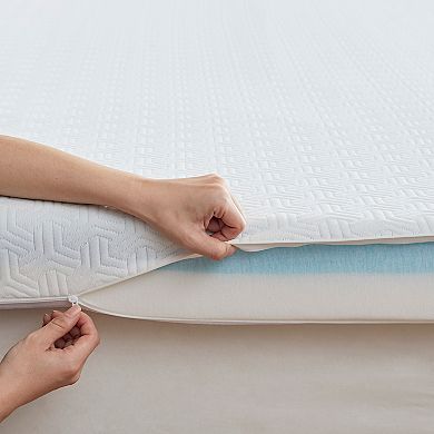 Sleep Philosophy 4-Inch Memory Foam Mattress Topper