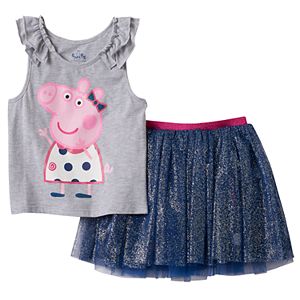 Girls 4-7 Peppa Pig Tank Top & Skort Set