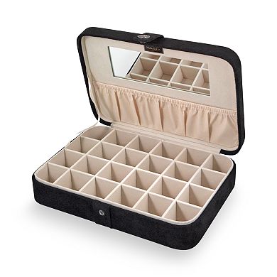 Mele and Co Tatum Plush Fabric Jewelry Box