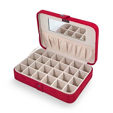 Mele and Co Tatum Plush Fabric Jewelry Box