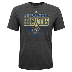 Boys 8-20 Majestic Milwaukee Brewers Heirloom Tee