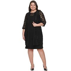River plus size maya brooke sheath evening dress & georgette jacket set next
