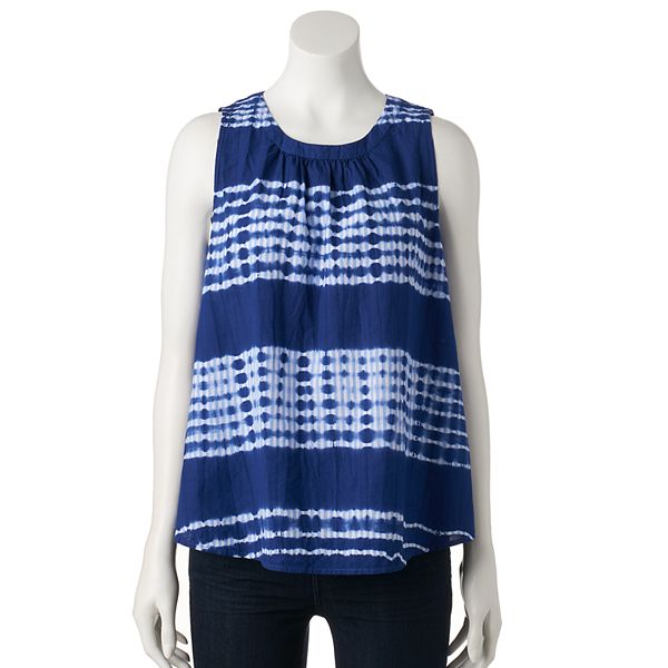 Women's Sonoma Goods For Life® Tie-Dye Striped Swing Tank