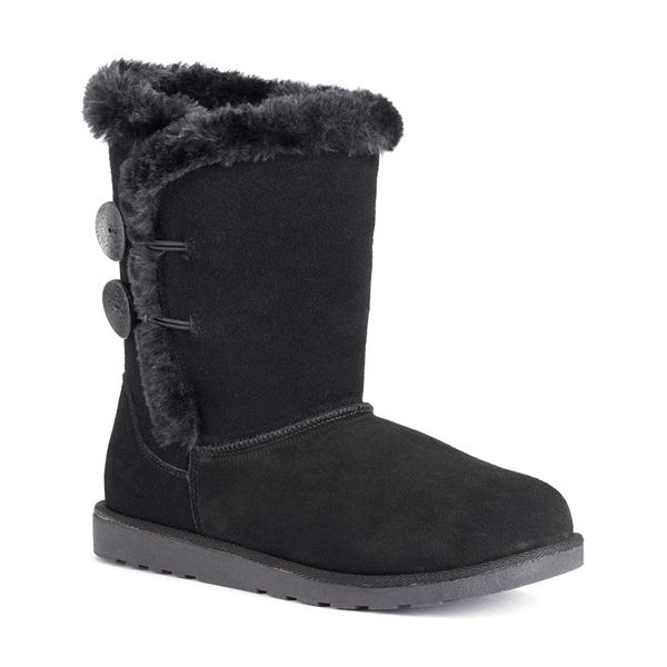 SO® Women's Plush Suede Button Boots