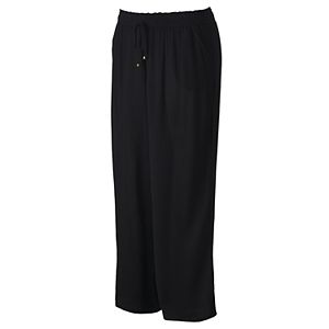 Juniors' Plus Size Joe B Black Palazzo Pants