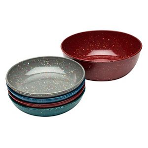 Zak Designs Confetti 5-pc. Pasta Bowl Set