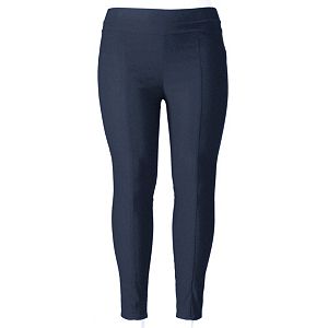 Plus Size Simply Vera Vera Wang Twill Panel Pull-On Pants