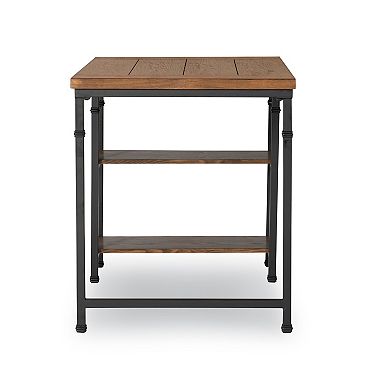 Linon Austin Industrial 2-Shelf Desk