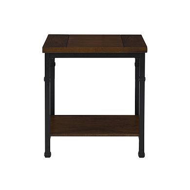 Linon Austin Industrial End Table
