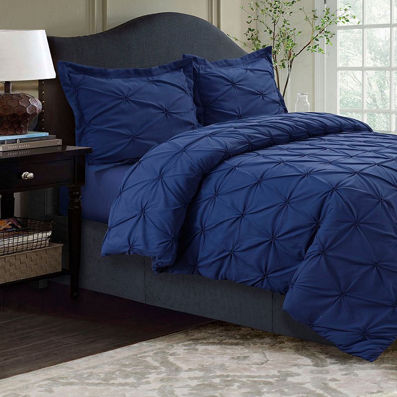 Sydney Microfiber Duvet Cover Set, Blue, Queen