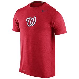Men's Nike Washington Nationals Heathered Dri-FIT Tee