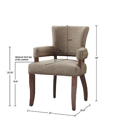 Madison Park Parler Arm Dining Chair