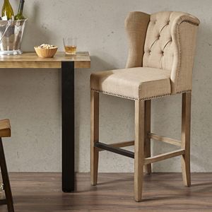 Madison Park Lydia Wing Back Bar Stool