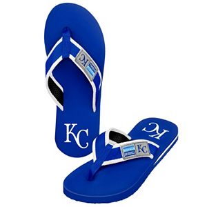 Men's Forever Collectibles Kansas City Royals Locker Label Contour Flip-Flops