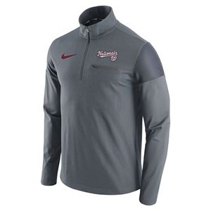 Men's Nike Washington Nationals Elite Half-Zip Pullover