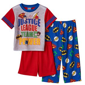 Toddler Boy Justice League Superman, Batman, Flash & Green Lantern 3-pc. Pajama Set