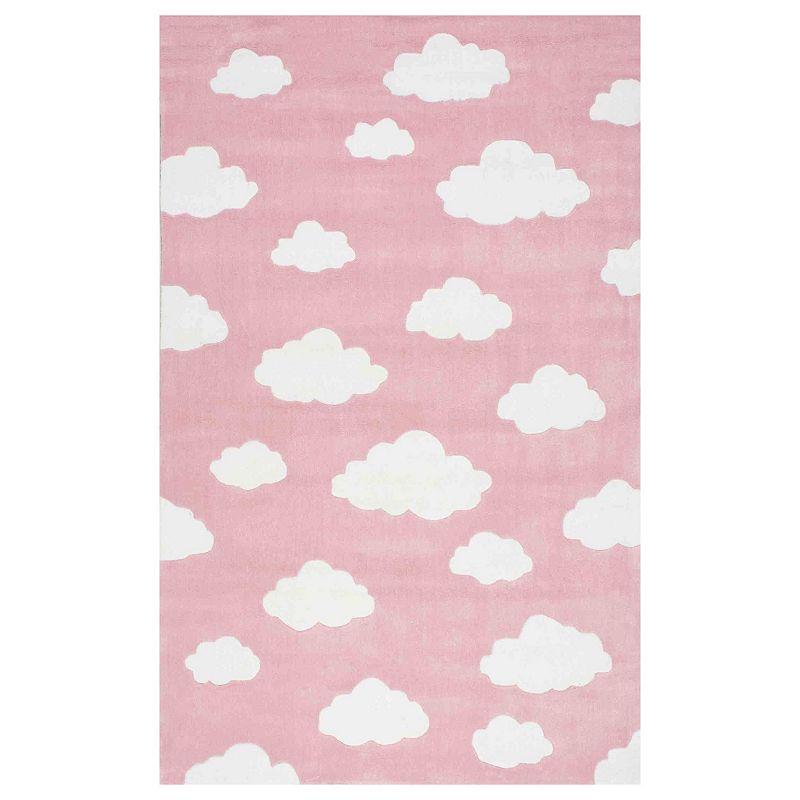 nuLOOM Cine Sachiko Cloudy Rug, Pink, 7.5X9.5 Ft