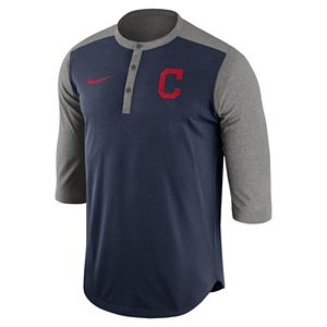 Men's Nike Cleveland Indians Dri-FIT Henley