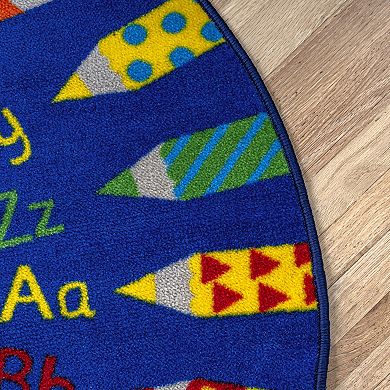 nuLOOM Giza Rainbow Alphabet Rug