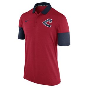 Men's Nike Cleveland Indians Heathered Dri-FIT Polo