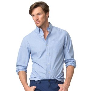 Men's Chaps Big and Tall Dobby Button Down Sport Shirt