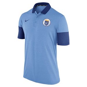 Men's Nike Kansas City Royals Heathered Dri-FIT Polo