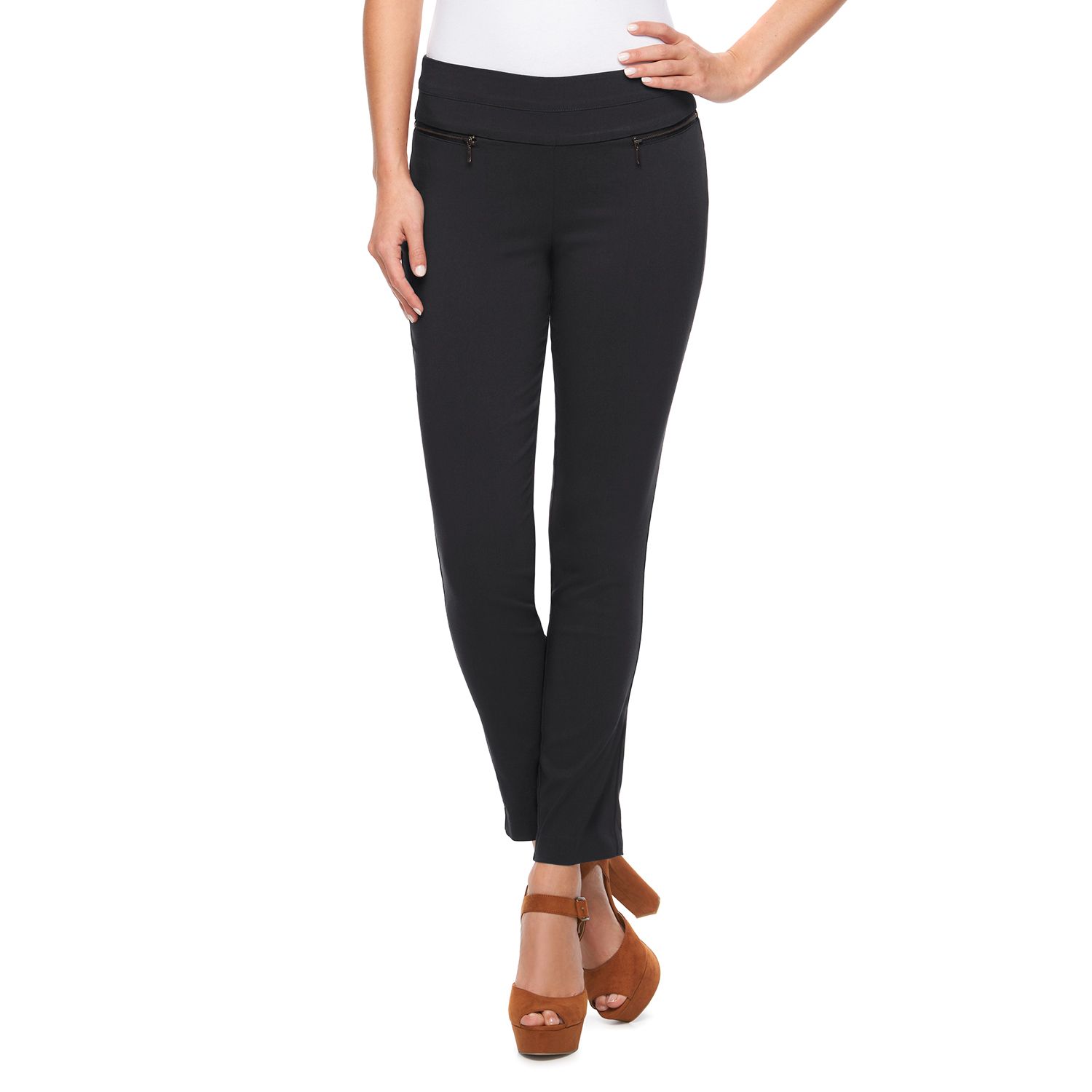 black school uniform skinny pants