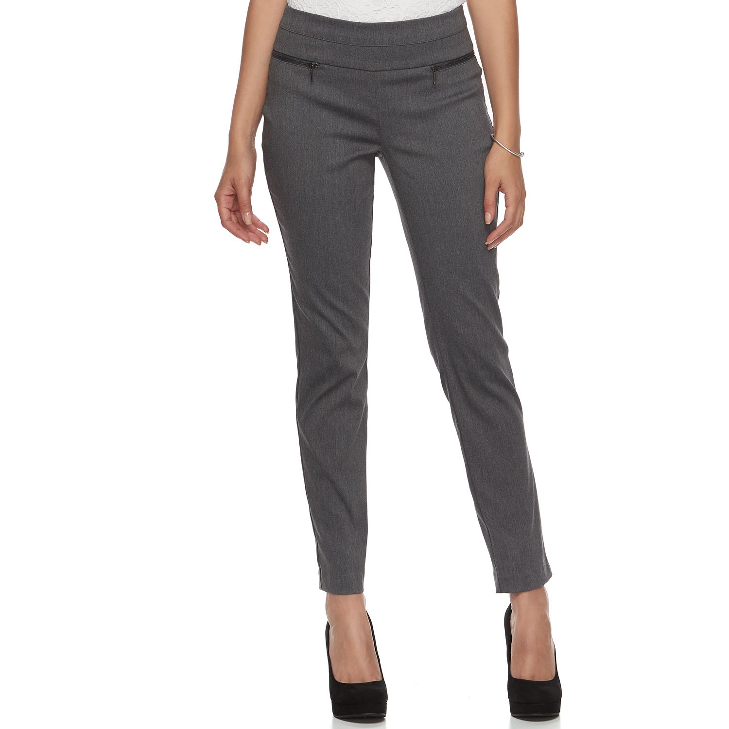 grey skinny pants womens