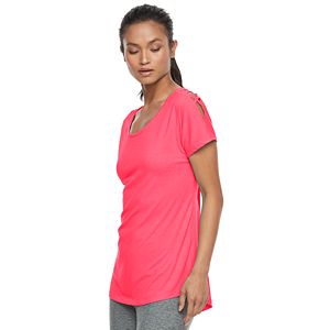 Women's Tek Gear® Lattice Shoulder Tee