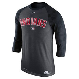 Men's Nike Cleveland Indians AC Dri-FIT Raglan Tee