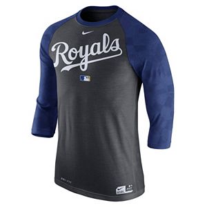 Men's Nike Kansas City Royals AC Dri-FIT Raglan Tee