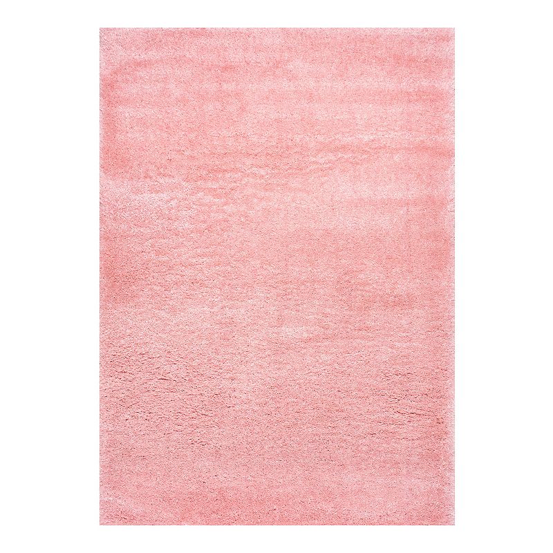 nuLOOM Airy Shag Gynel Cloudy Solid Rug, Pink, 6.5X9 Ft