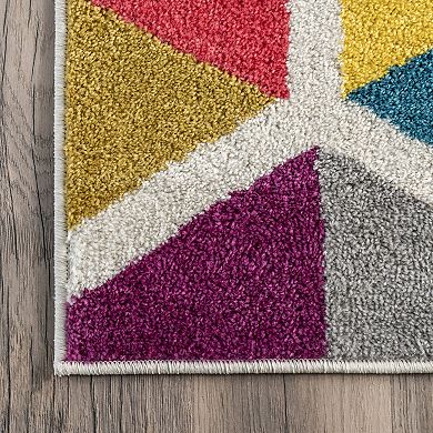 nuLOOM Carnival Maris Triangles Geometric Rug
