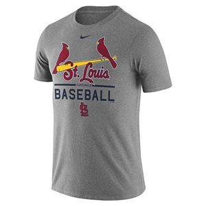 Men's Nike St. Louis Cardinals Away Practice Ringspun Tee