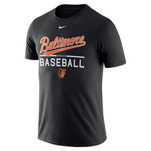 Men's Nike Baltimore Orioles Away Practice Ringspun Tee